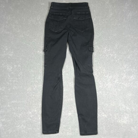 Spanx Stretch Twill Cargo Ankle Jogger Pants Black Stretchy Women’s Size Small - Picture 7 of 12
